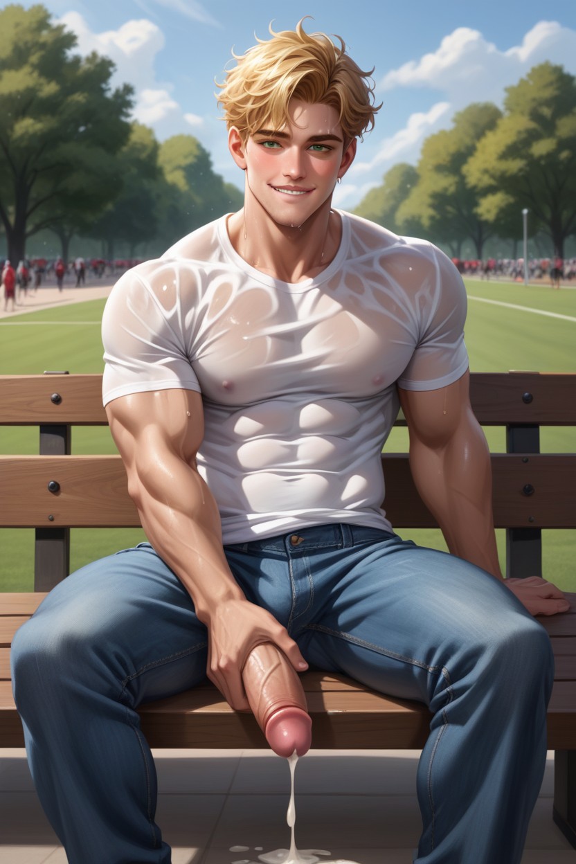 Veiny Cocks, Erection, Hairless AI Gay Porn