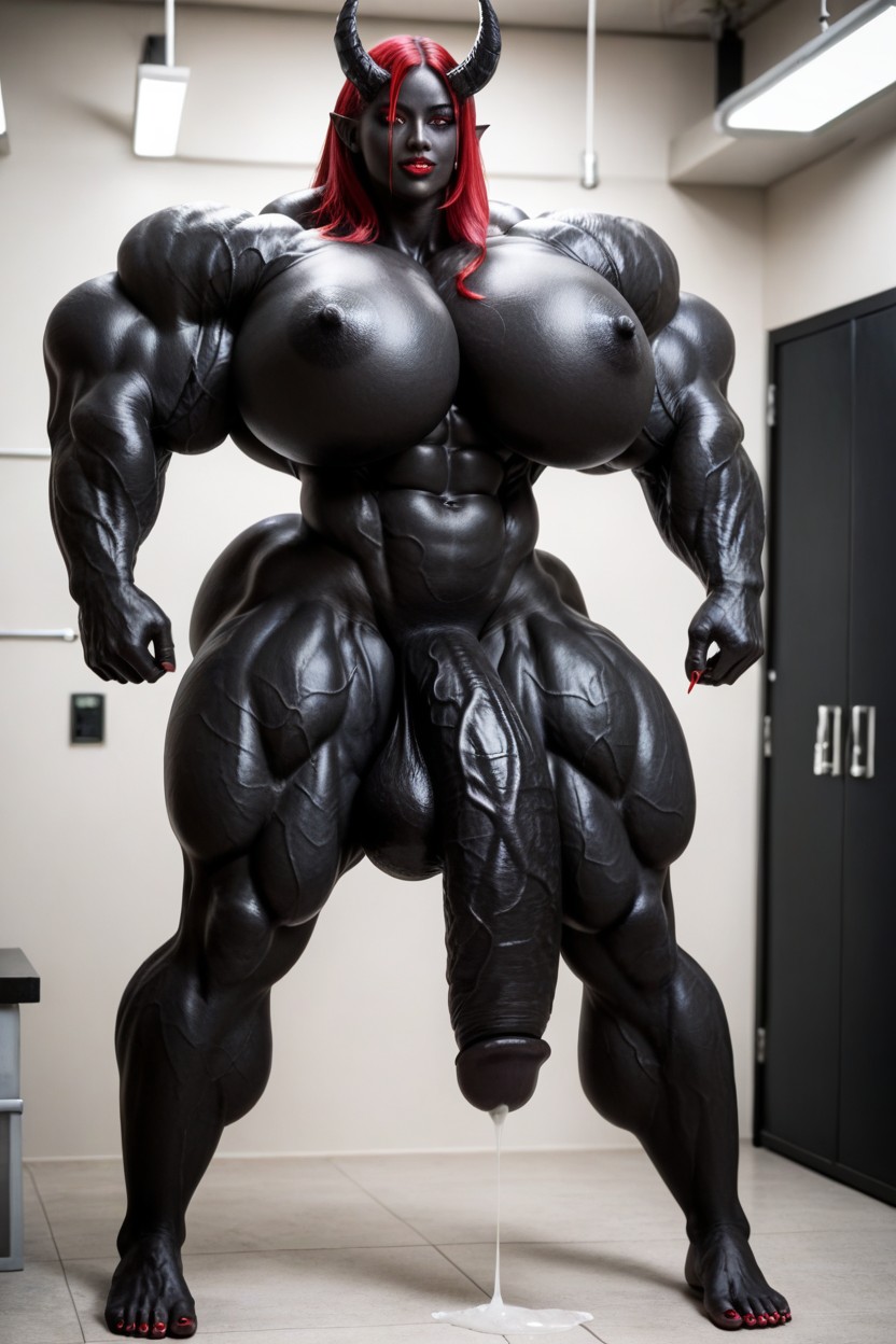 She Venom, Toned Muscles, Big Claws Shemale AI Porn