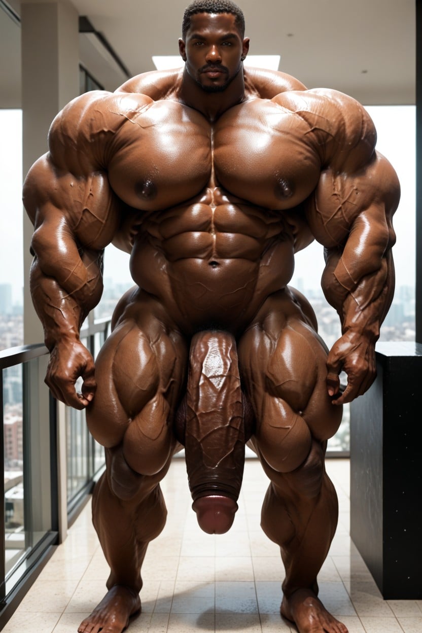 Extreme Hyper Girth, Bulging Muscles, Hyper Thick Cock AI Porn