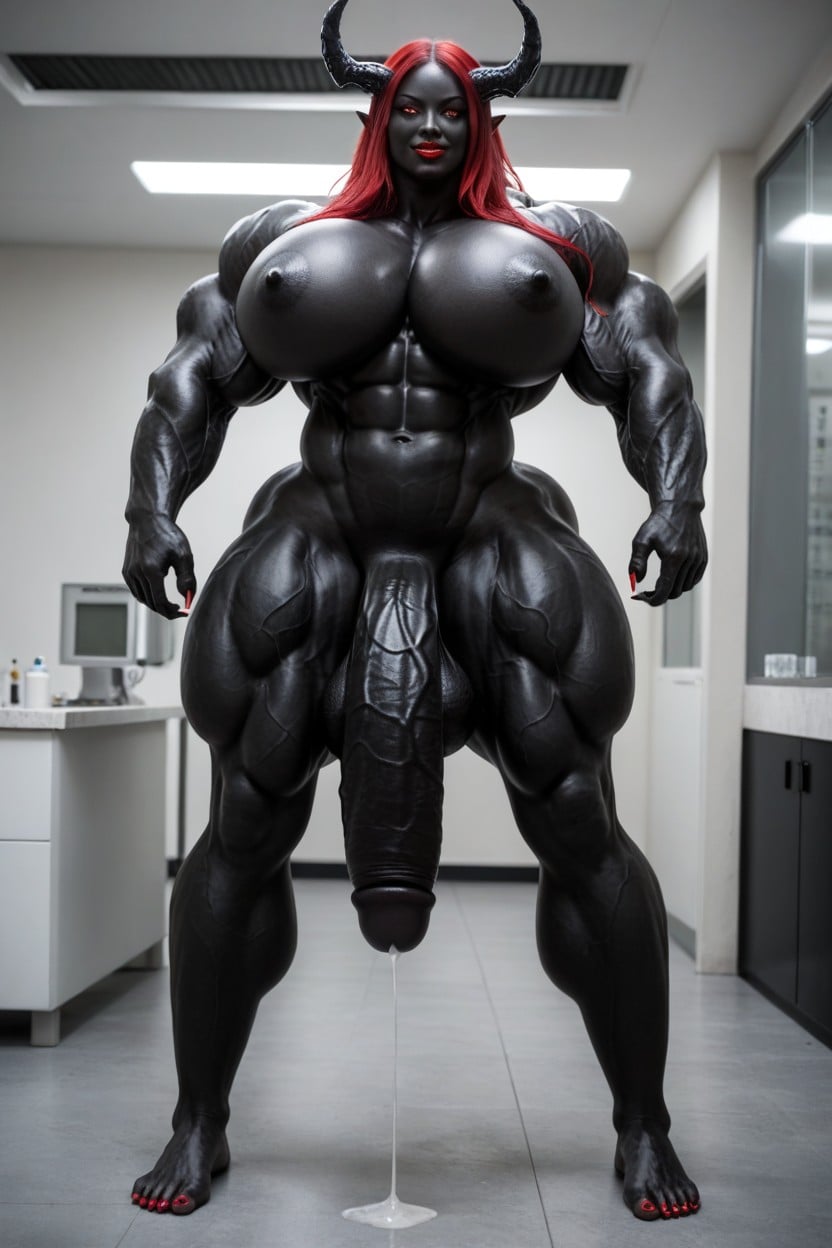 Venom Skin, Muscular Thighs, Gigantic Shemale AI Porn