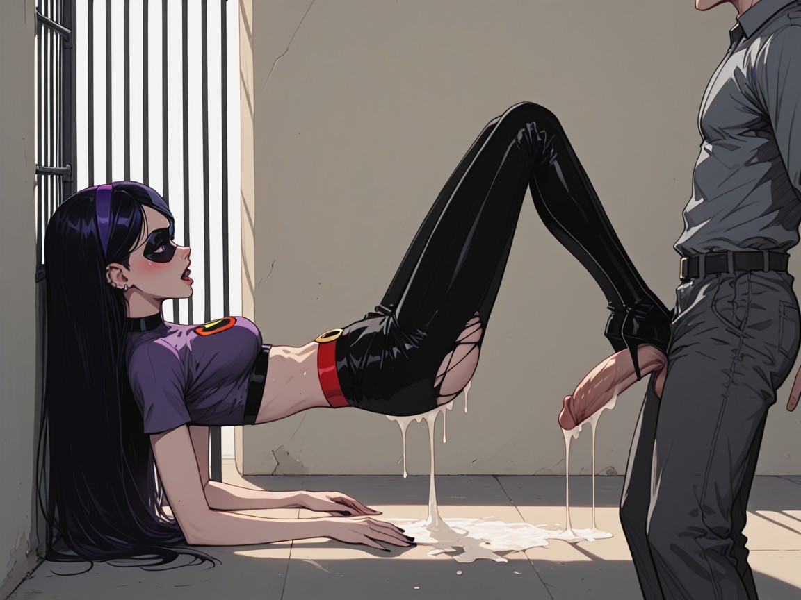 Laying, Large Cock, Long Torso Hentai AI Porn