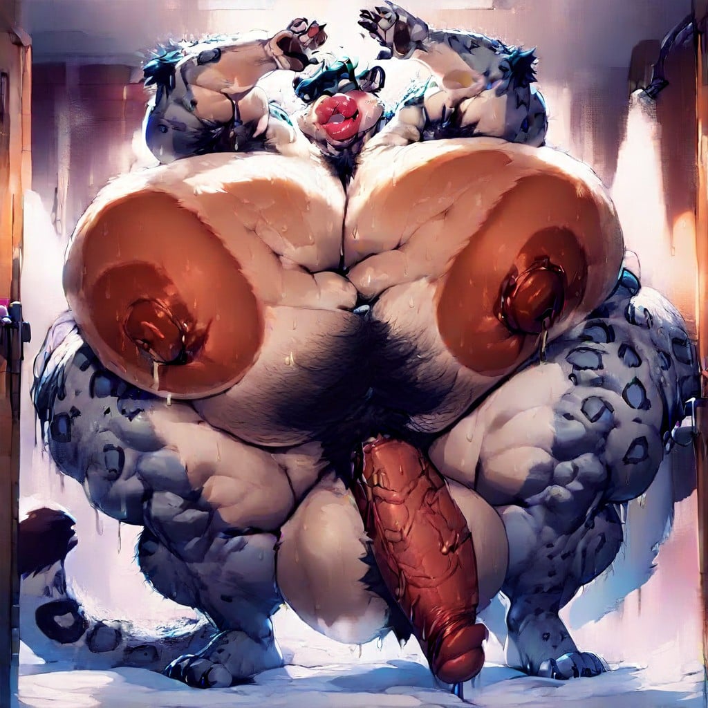 En Sueur, Slob, Ensoleillé Porno IA Furry