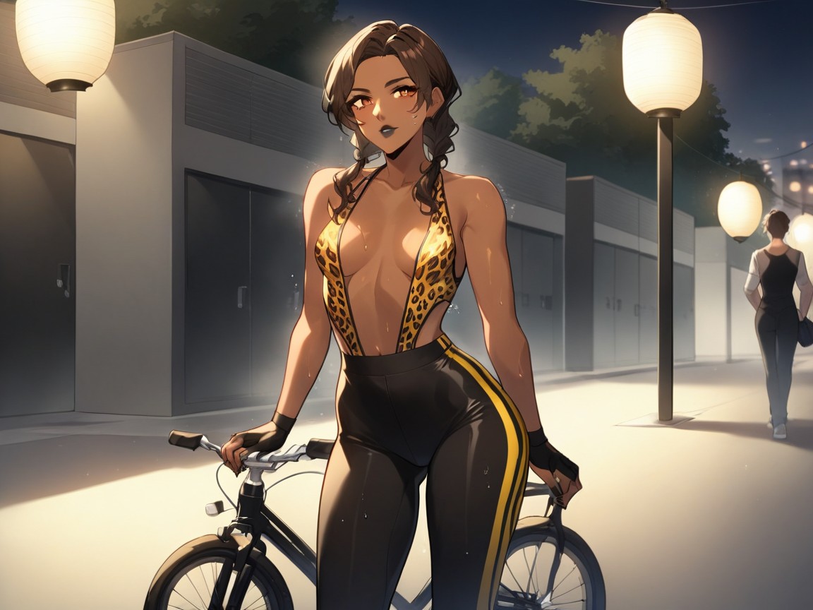 Modern Setting, Tight Round Ass, Gapped Thighs Hentai AI Porn