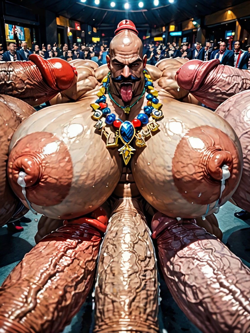 Naked, Sideburns, Big Pecs AI Gay Porn