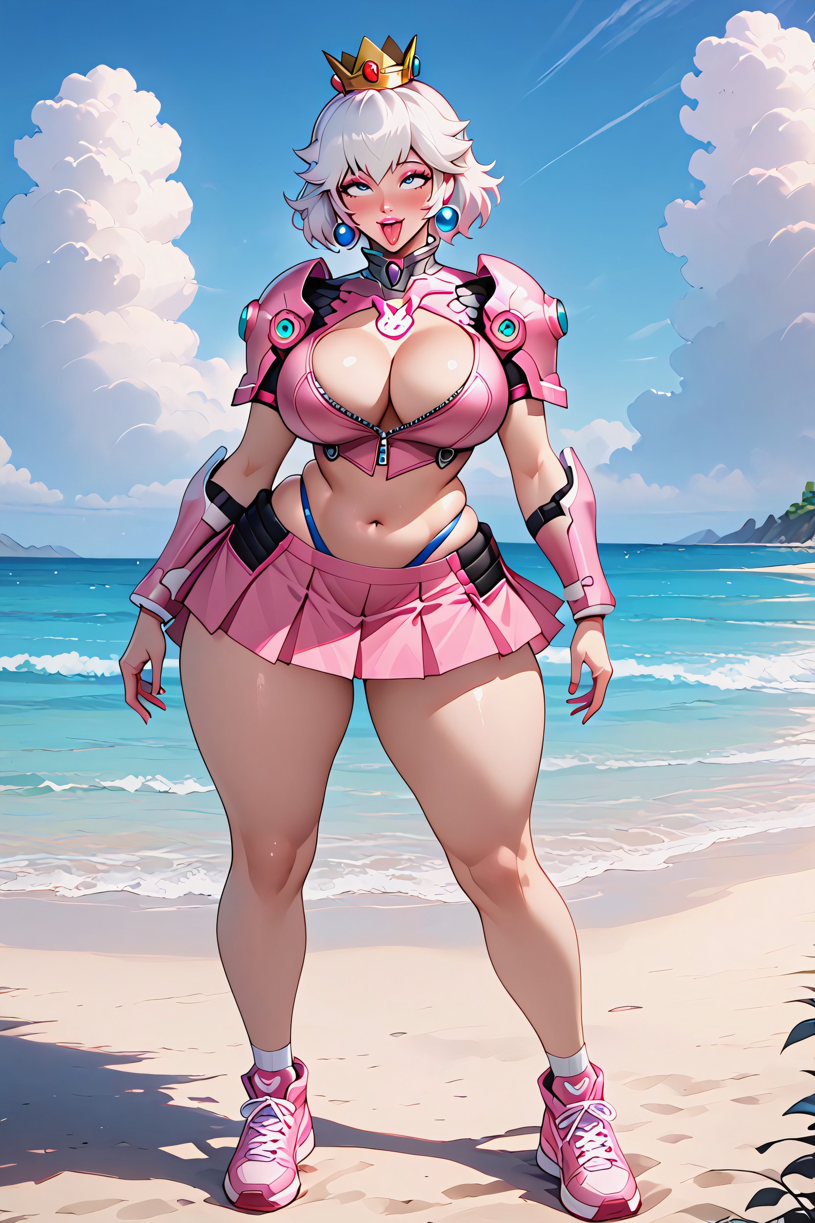 Golden Crown, Pink Armor, Rolling Eyes AI Porn