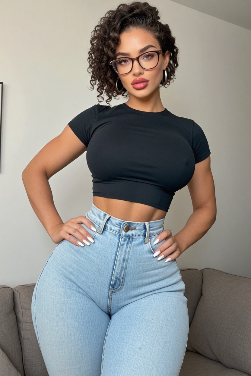 Massive Thighs, Toned Thighs, Toned Stomach AI Porn