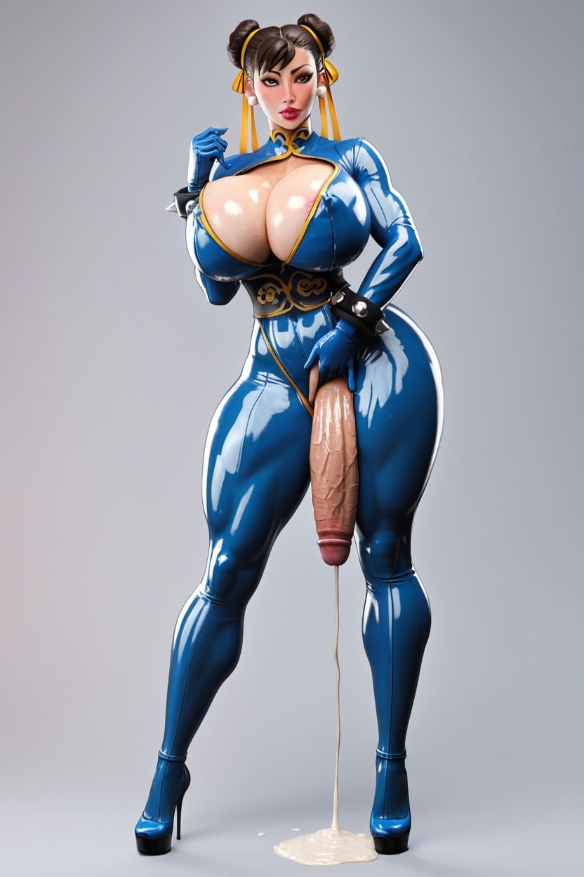 Two Surprised, Perfect Skin, Latex Gloves AI Porn