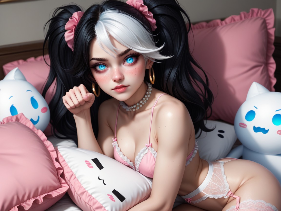 Blue Eyes, Bedroom, Hd AI Porn