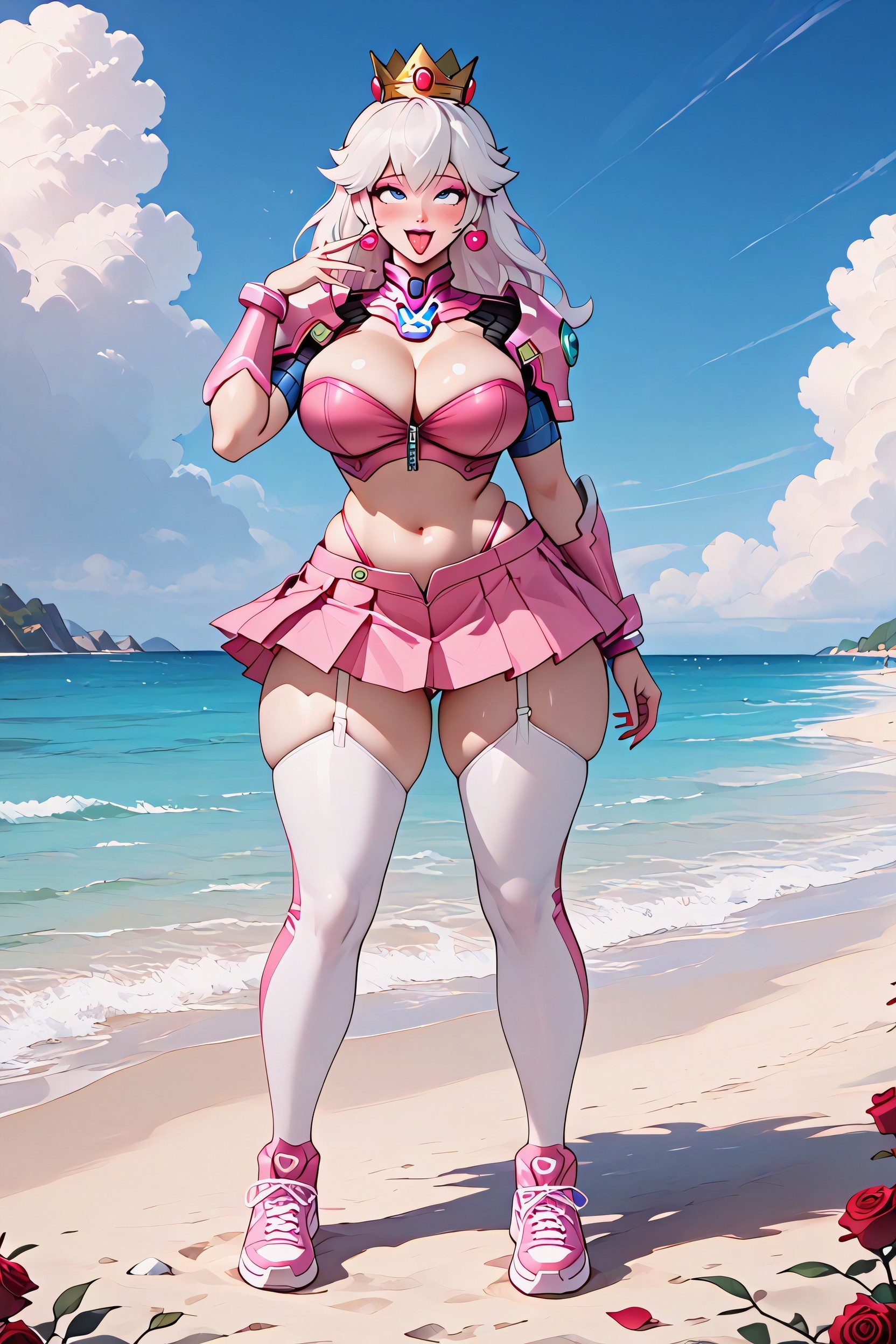 Crop Top, Breast Expansion, Very Happy AI Porn