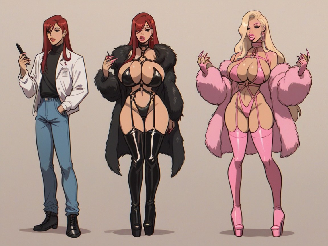 Breast Growth, Sequence, Perfect Face Hentai AI Porn