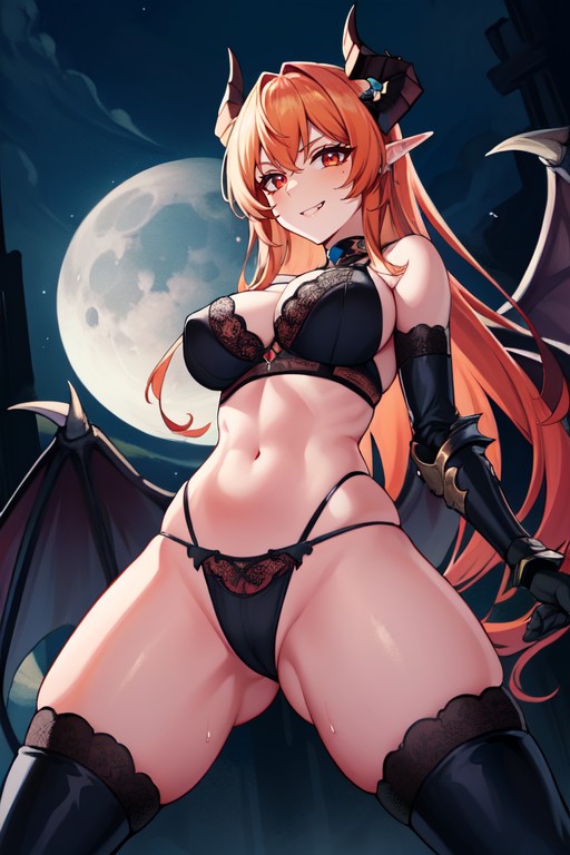 Gothic, Evil Smile, Night AI Porn