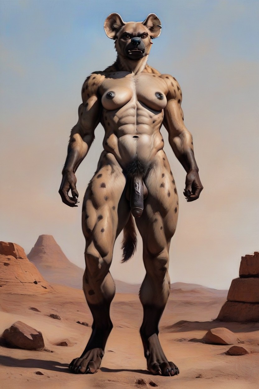 中, No Clothes, Futanari AI獸人黃片