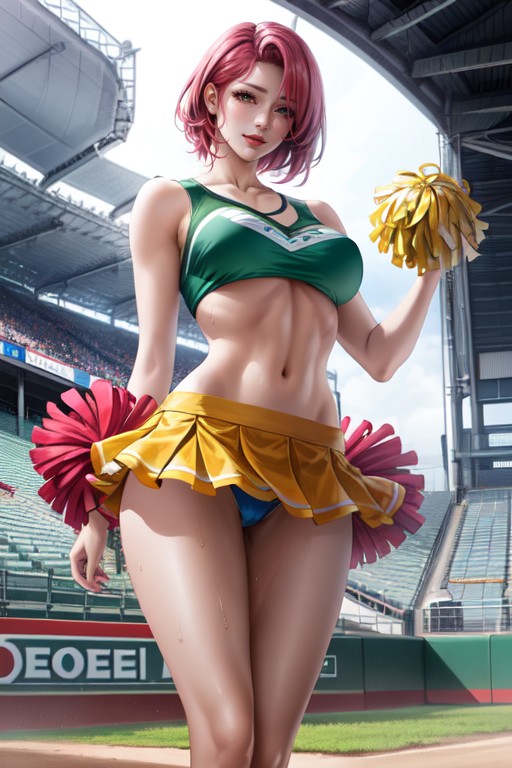 Blue Panties, Wind Blowing Skirt, Dancing Cheerfully Hentai IA