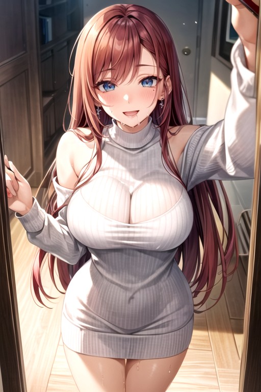 Voluptuous, Standing, Pencil Waist Hentai IA
