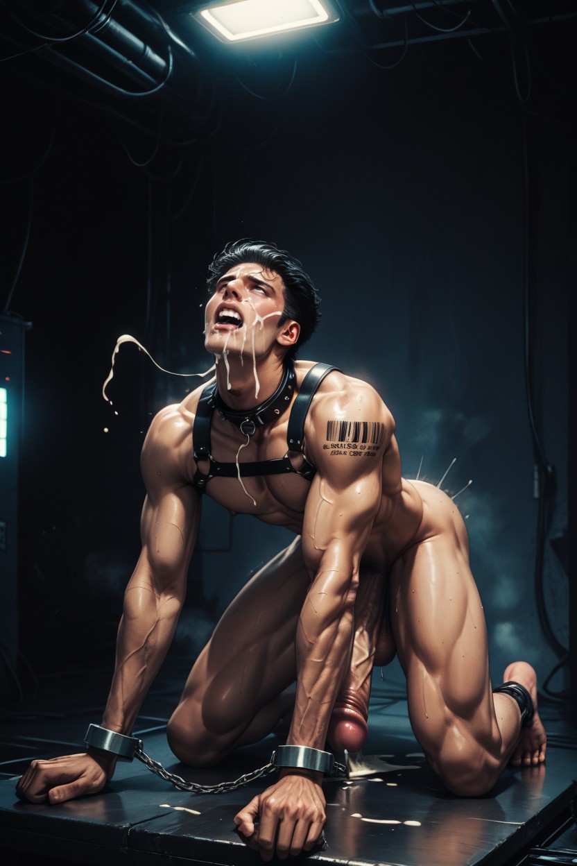 Industrial, Collar, Console AI Gay Porn
