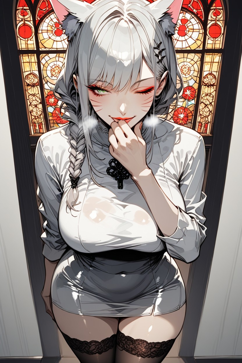 Blush, Eyelashes, 25+ Hentai IA