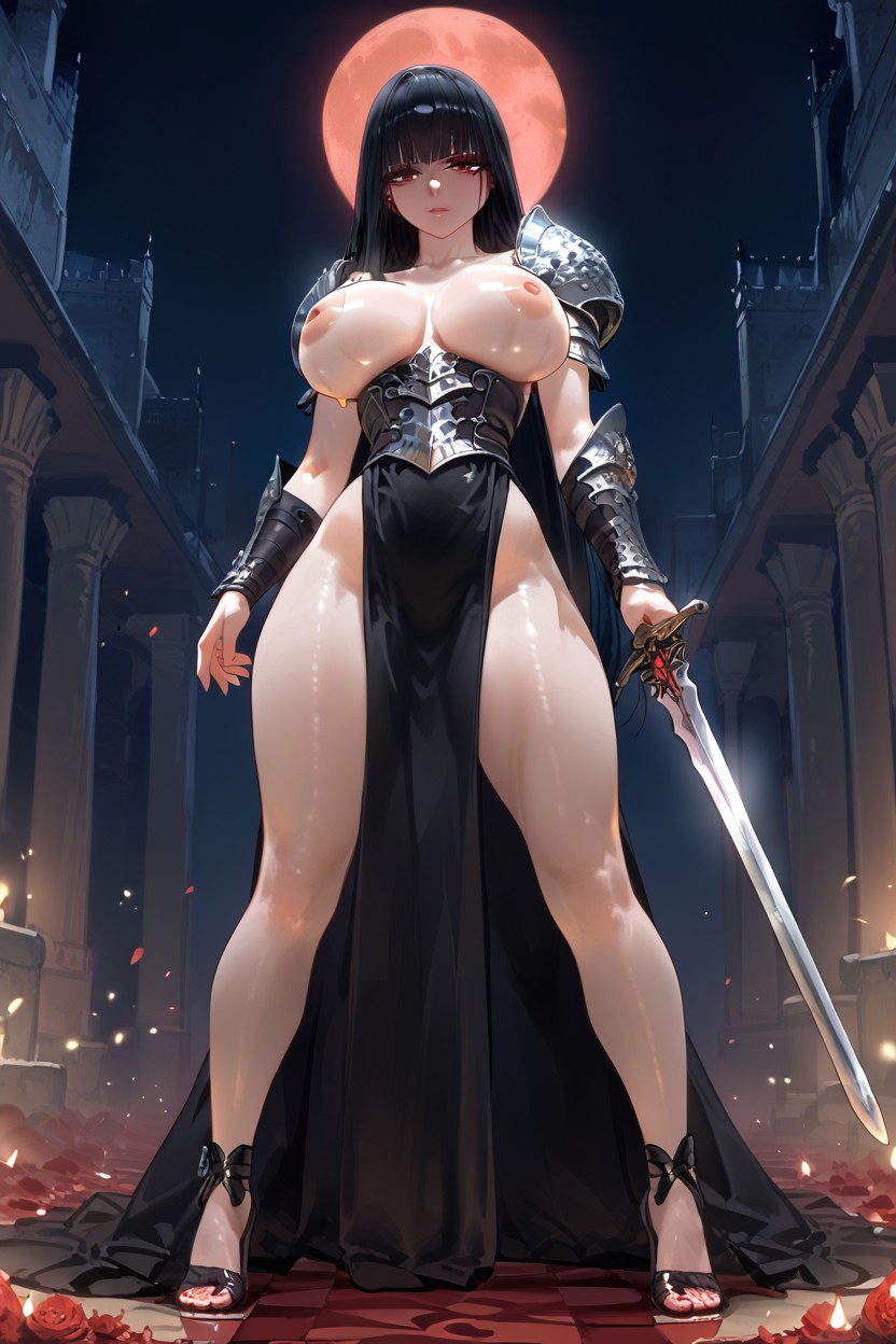 Red Moon, Cuerpo Completo, Evil Expression Hentai IA