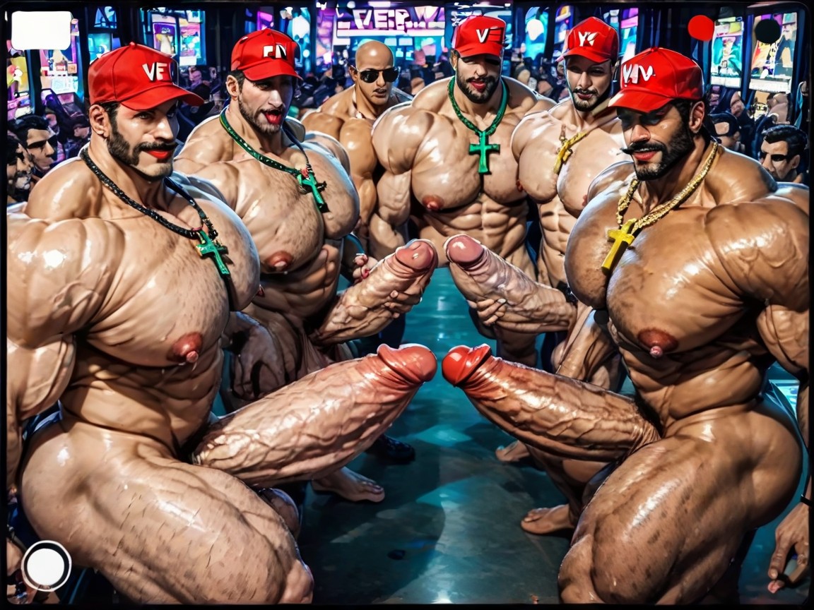 Hands Spreading Ass Very Far Apart, Harem, Cum Covering Face AI Gay Porn