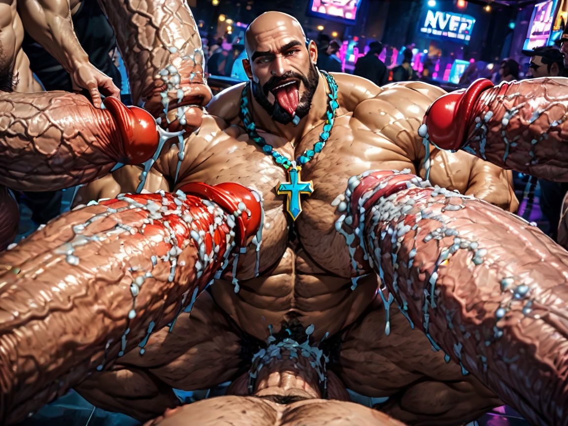 Focus Under Boob, Manbald, Huge Hyper Nipples AI Gay Porn