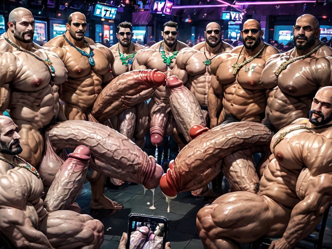 Both Boobs Getting Sucked Hard, Tanned Skin, Big Extreme Hyper Nipples AI Gay Porn