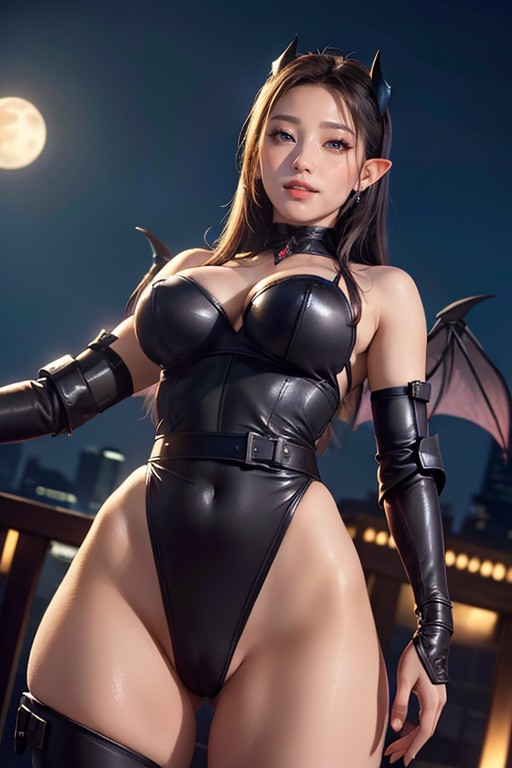 Gothic, Extremely Waist, Massive Ass AI Porn