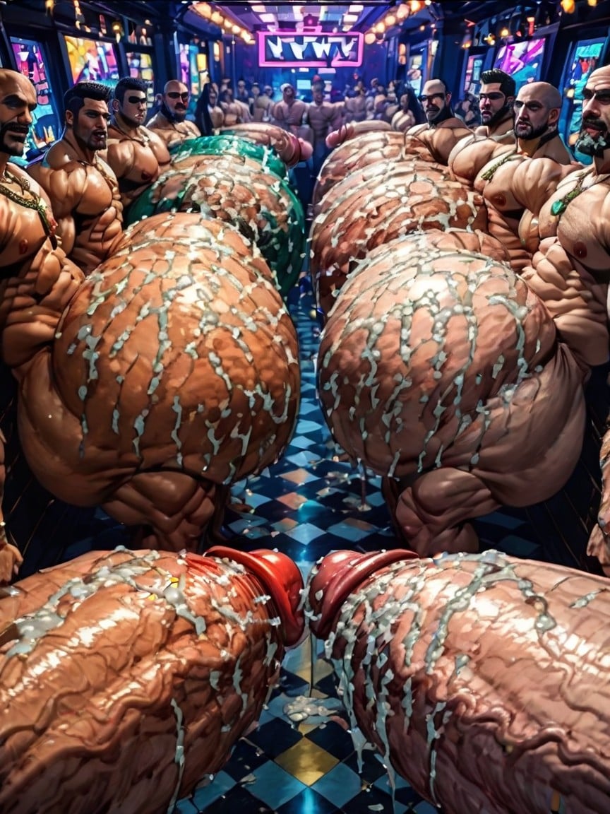 Focus Under Boob, Top Down, Side View AI Gay Porn