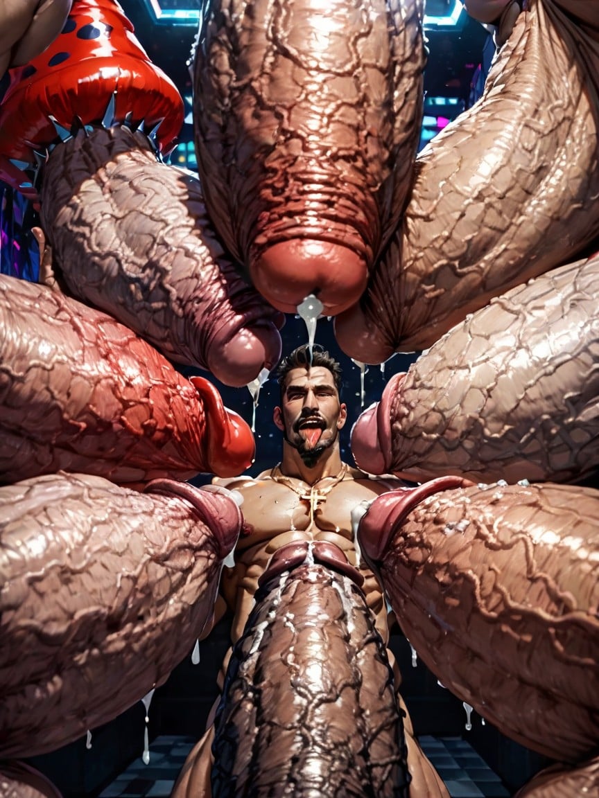 Thick Thighs, Wide Angle, Side View AI Gay Porn