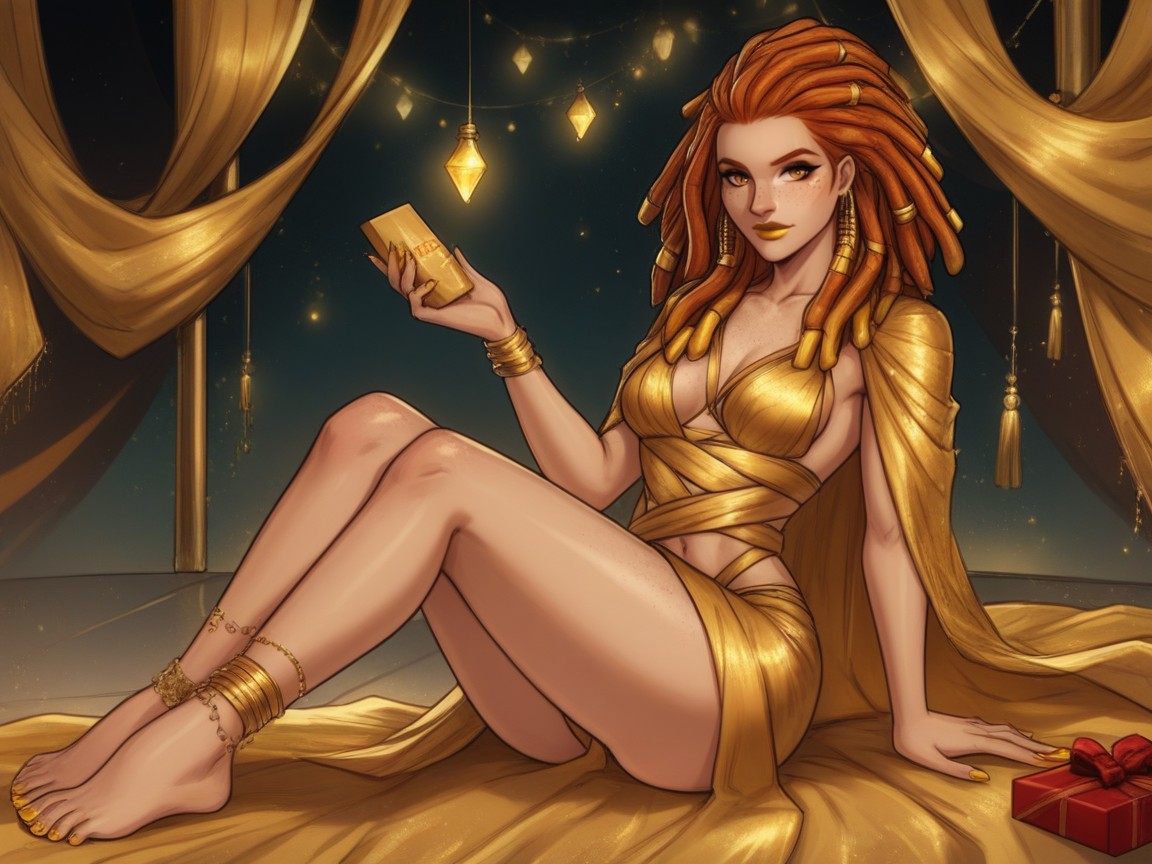 Dread Locks, Break, Light Tan Skin Latina AI Porn