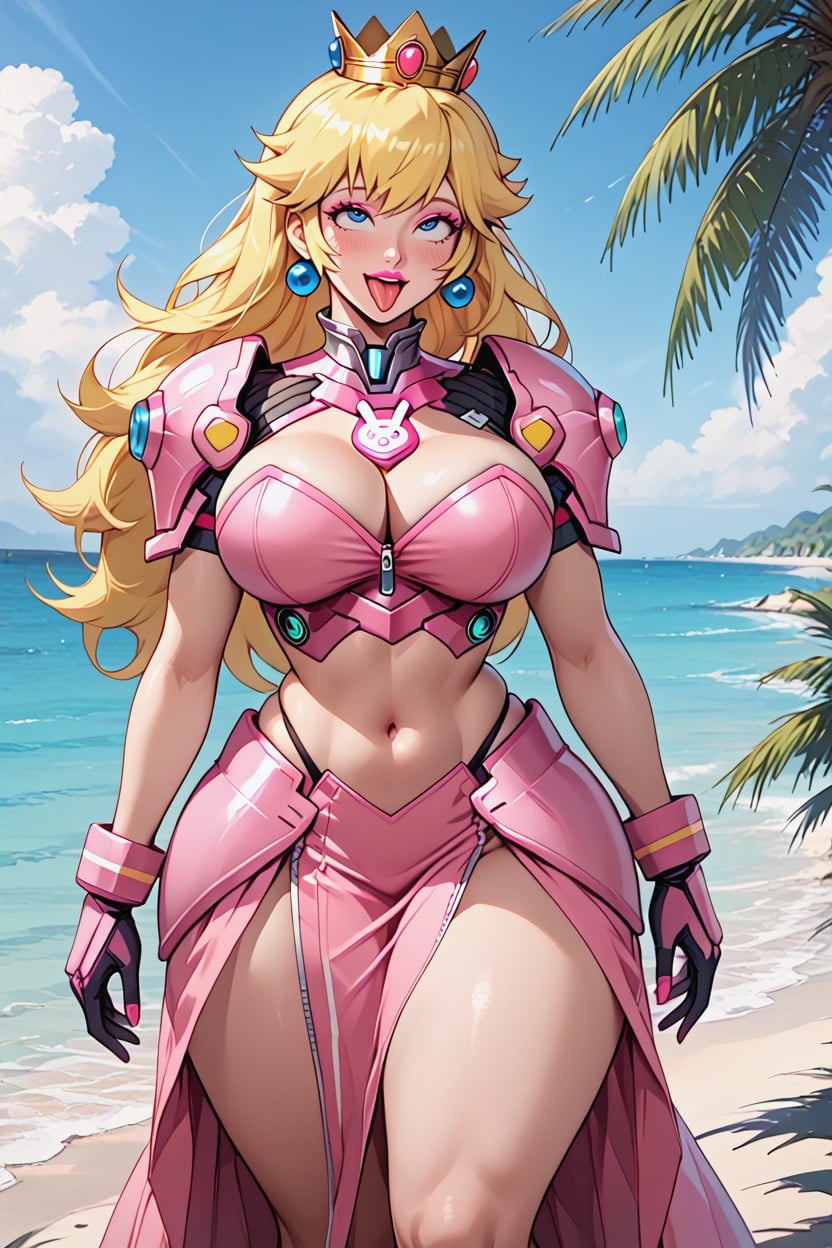 Breast Expansion, Princess Peach, Parts Of The Armor On The Hip Porno IA Hentai