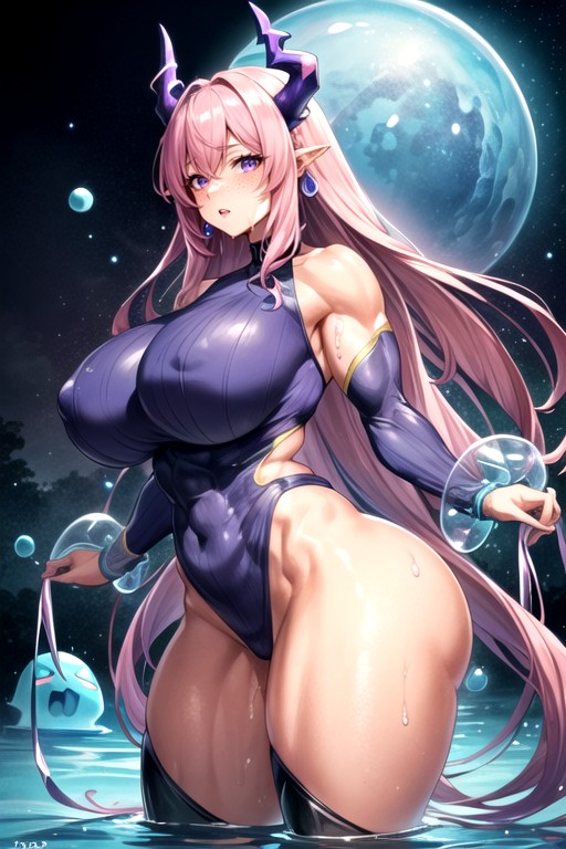Slime Girl, Necks, Puffy Peach Pussy AI Porn