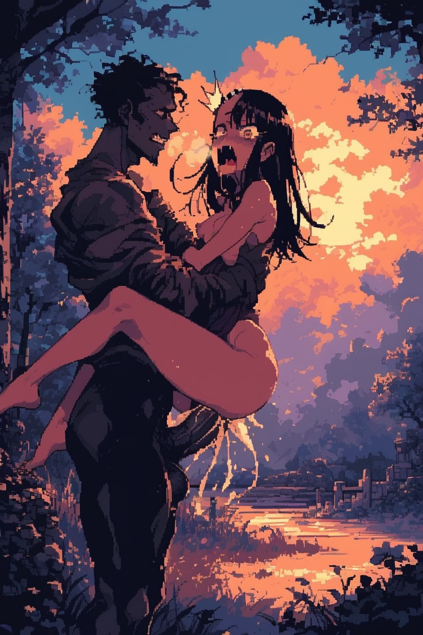 Extra Thick Cock, Perfect Heart Shaped Ass, Lifted Off The Ground Hentai IA