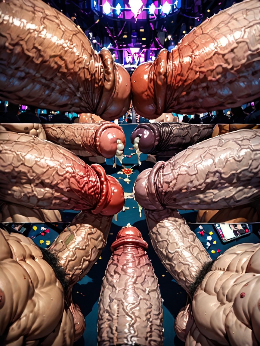Oiled Skin, Manbald, Man Men Only AI Gay Porn