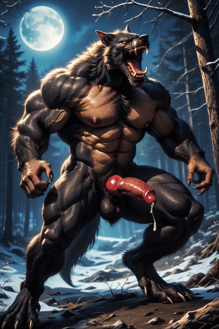 Open Mouth, Muscular, Dynamic Pose AI Gay Porn