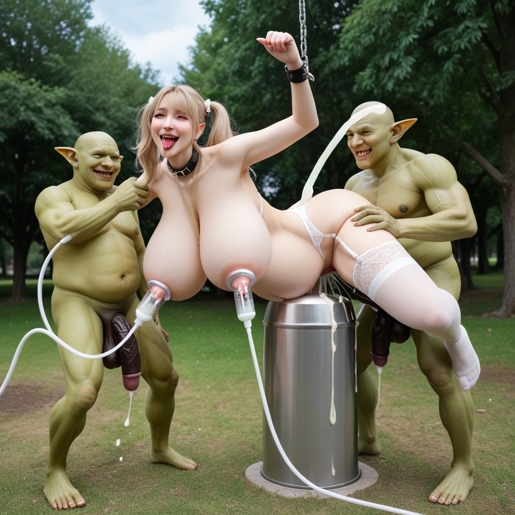 Decorated Clitoris Piercing, Cage, Woman With Multiple Goblin Monster Fucking Porno IA Asiatique