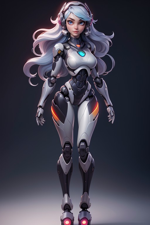 Very Long Hair, Robot Armor, Metallic Body Hentai AI Porn