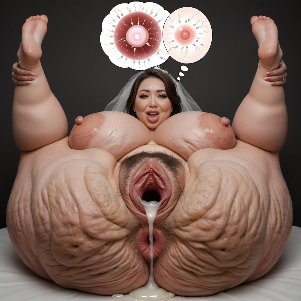 Anus Very Open, Long Length, Cellulite MILF AI Porn