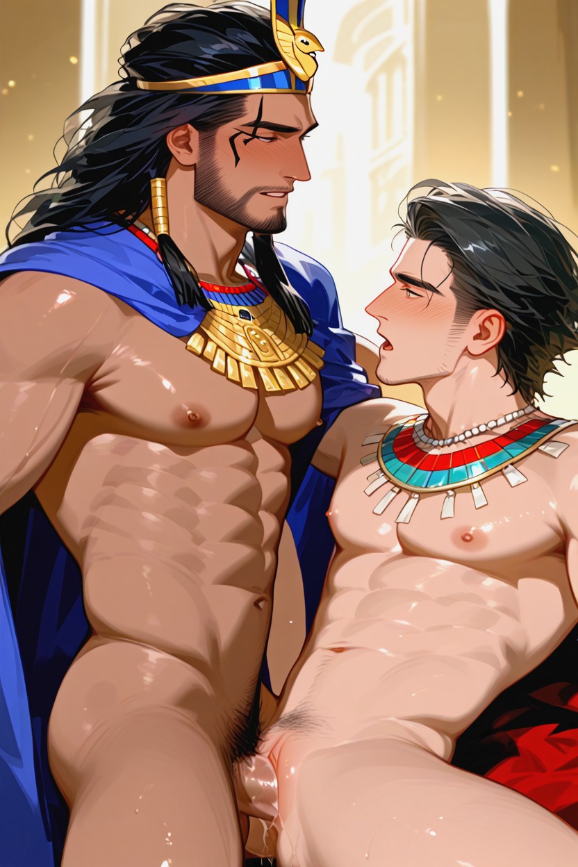 Cape, Laying Missionary Sex, Accurate Face And Body Parts AI Gay Porn