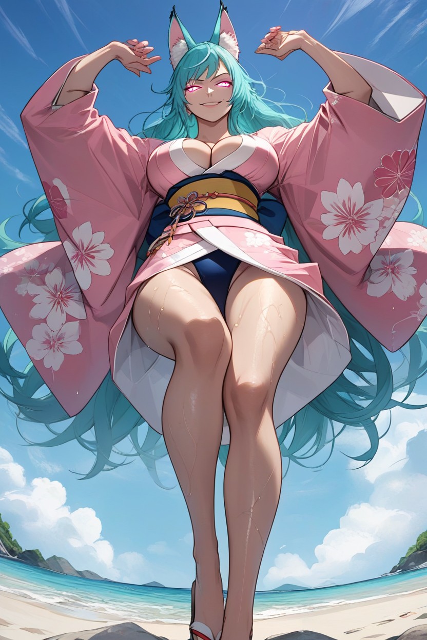 18+, Beach, Kimono Hentai AI Porn