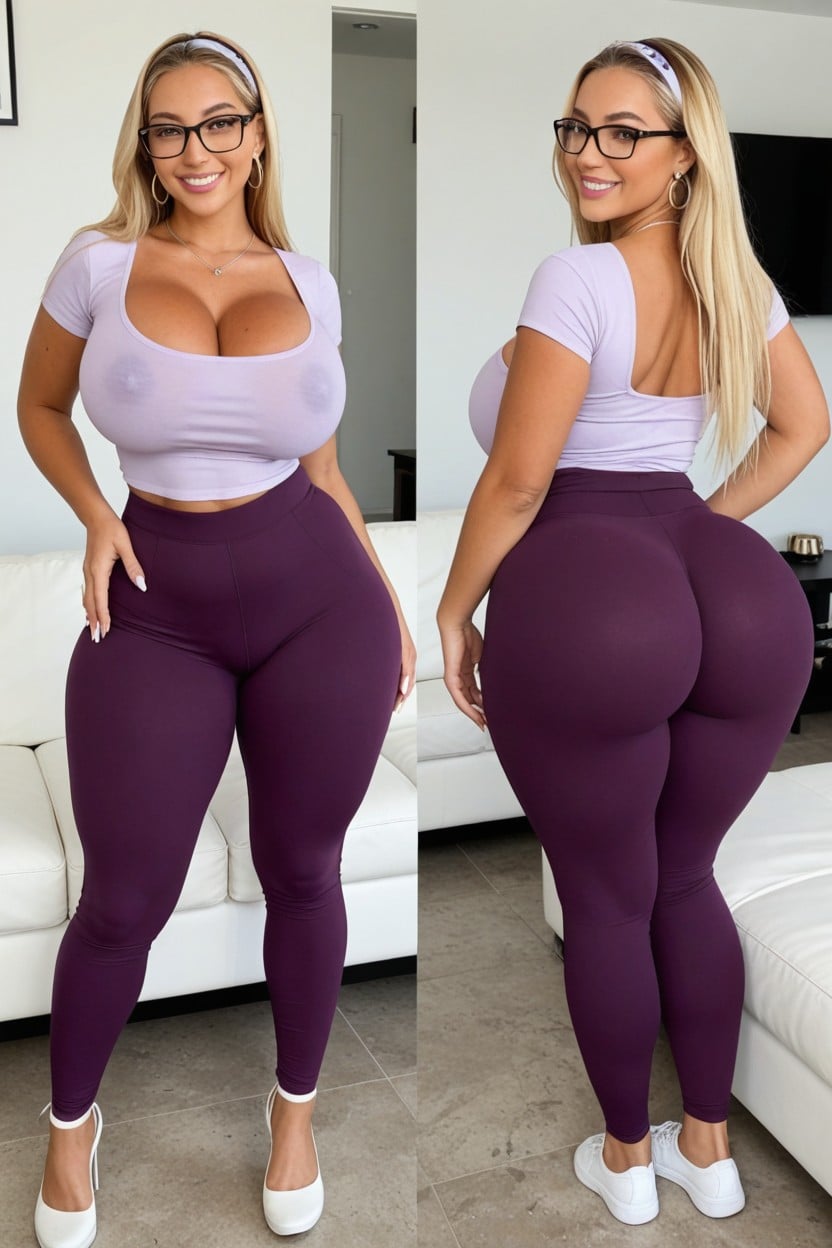 Tanned Skin, Thigh Gap, Orgasmic Face AI Porn