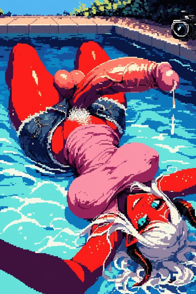 Horns, Demon Tail, Heavy Balls Porno IA transsexuelle