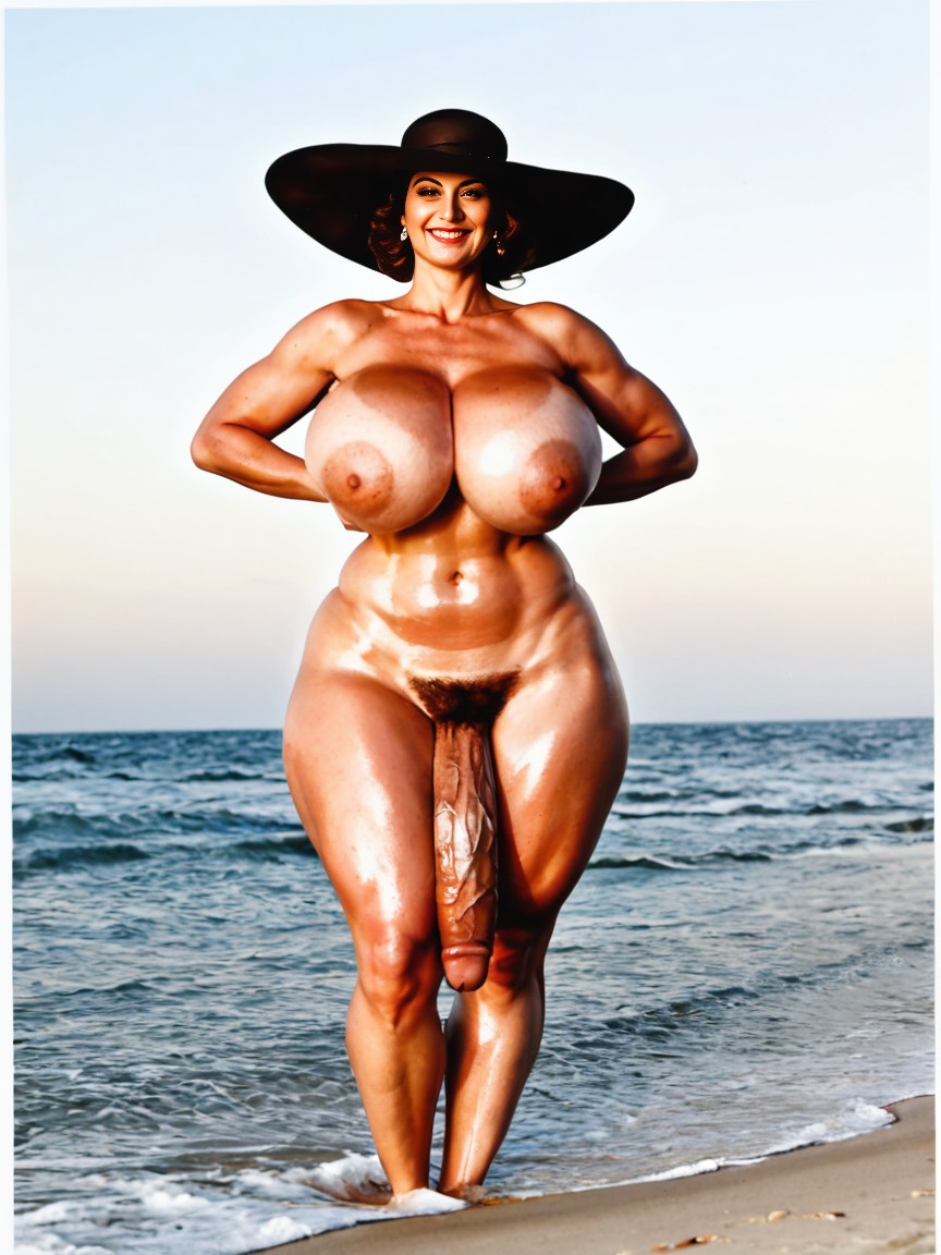 Thick Thighs, Hyper Gigantic Dick, Naked AI Porn