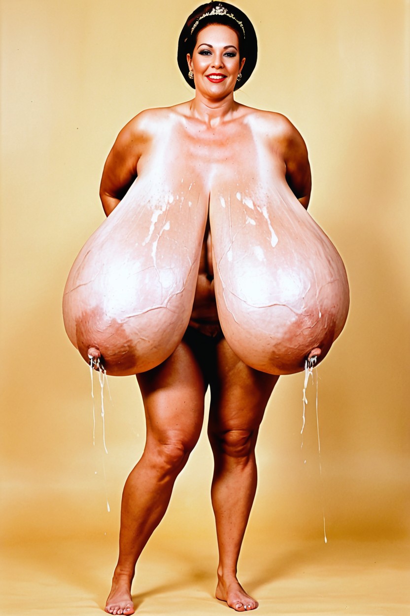 50+, Gigantic Breasts, Veins On Breasts AI Porn
