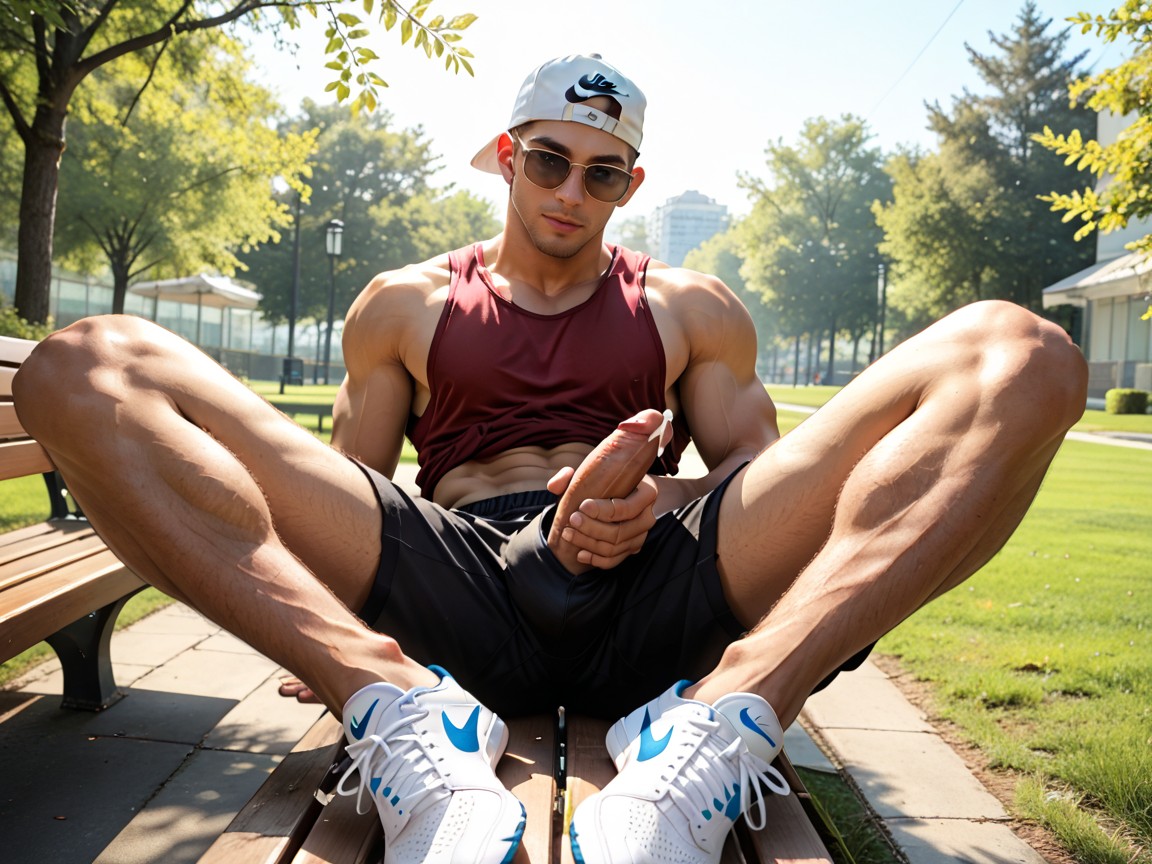 Shoes, Jogger, Wide Angle AI Gay Porn