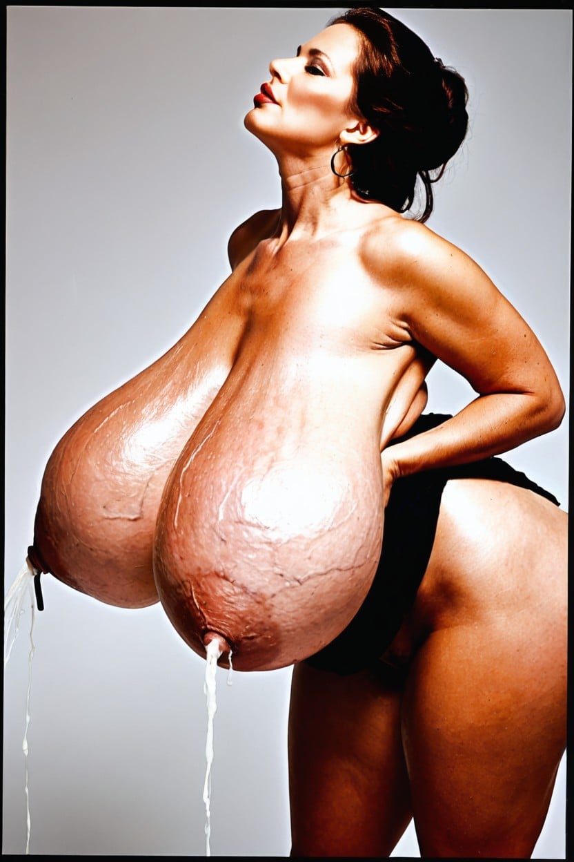 Large Areola, Gigantic Breasts, Wide Cleavage AI Porn