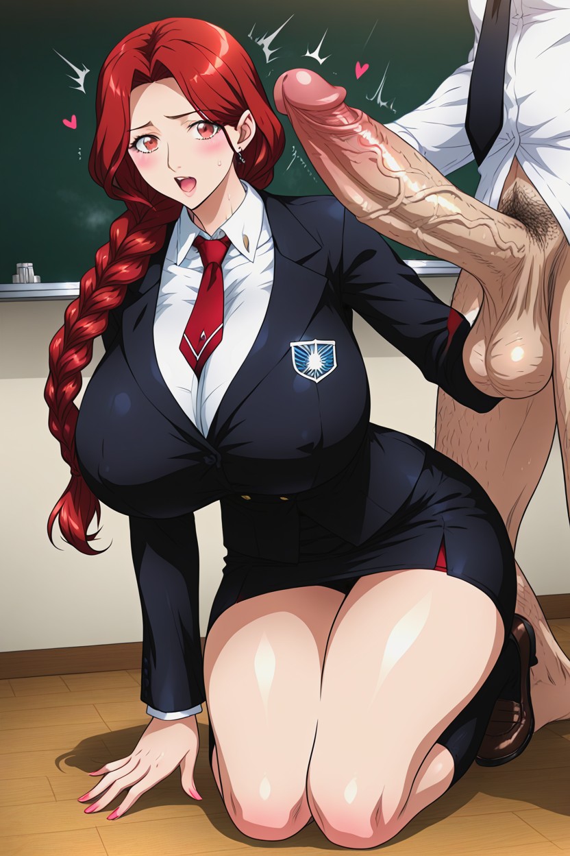 Red Hair, Shocked, Black Man AI Porn