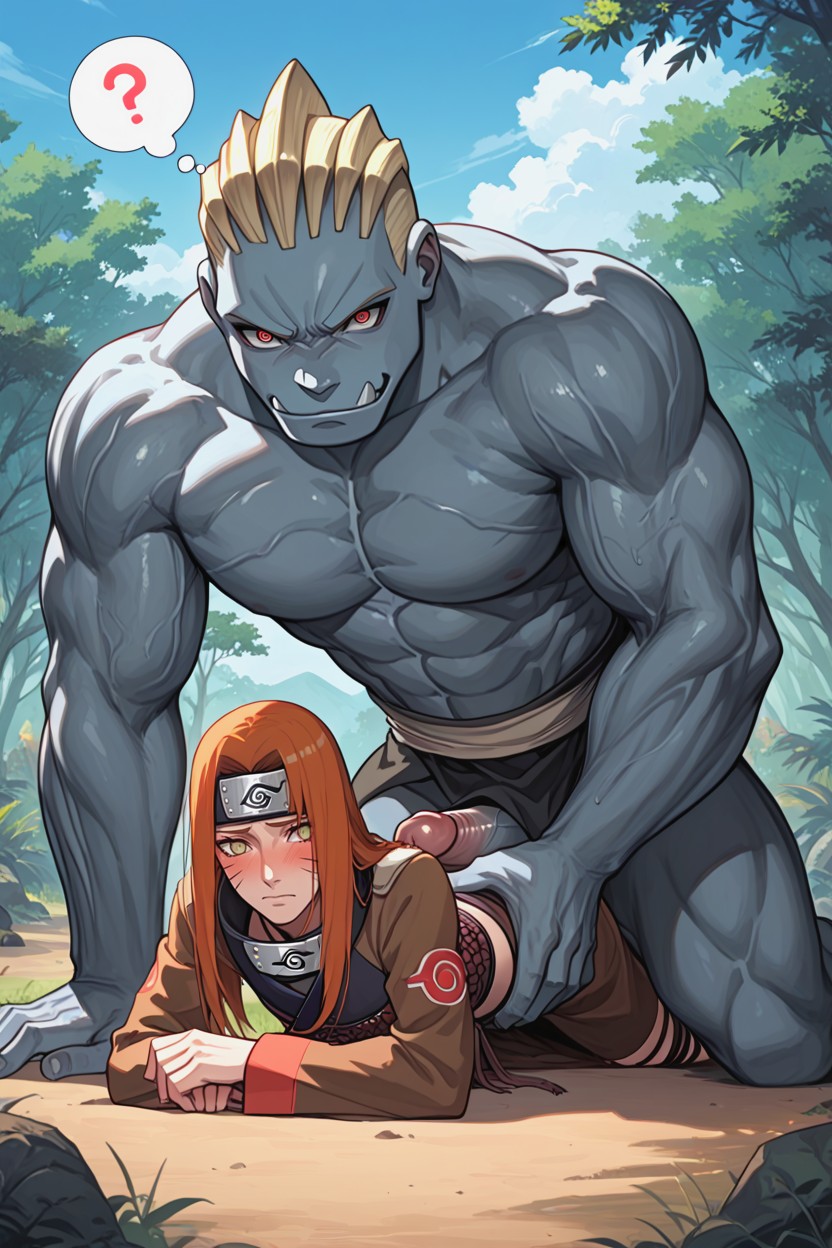 Naruto Uzumaki, Tribal Camp, Worried Face AI Porn