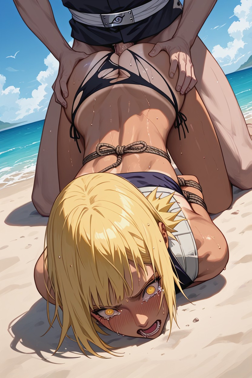 Beach, 25+, Mouth Open AI Porn