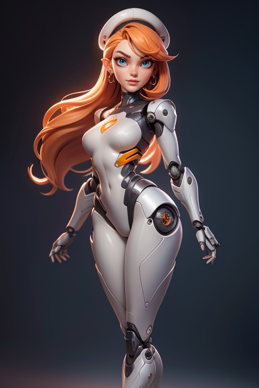 Metallic Body, Long Legs, Bodysuit Hentai AI Porn