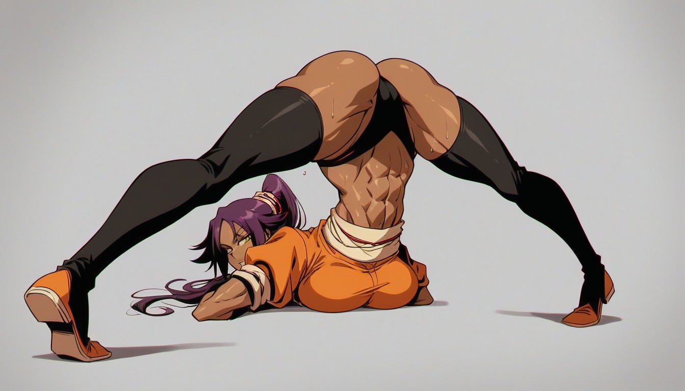 Rear View, Long Legs, White Background Hentai AI Porn