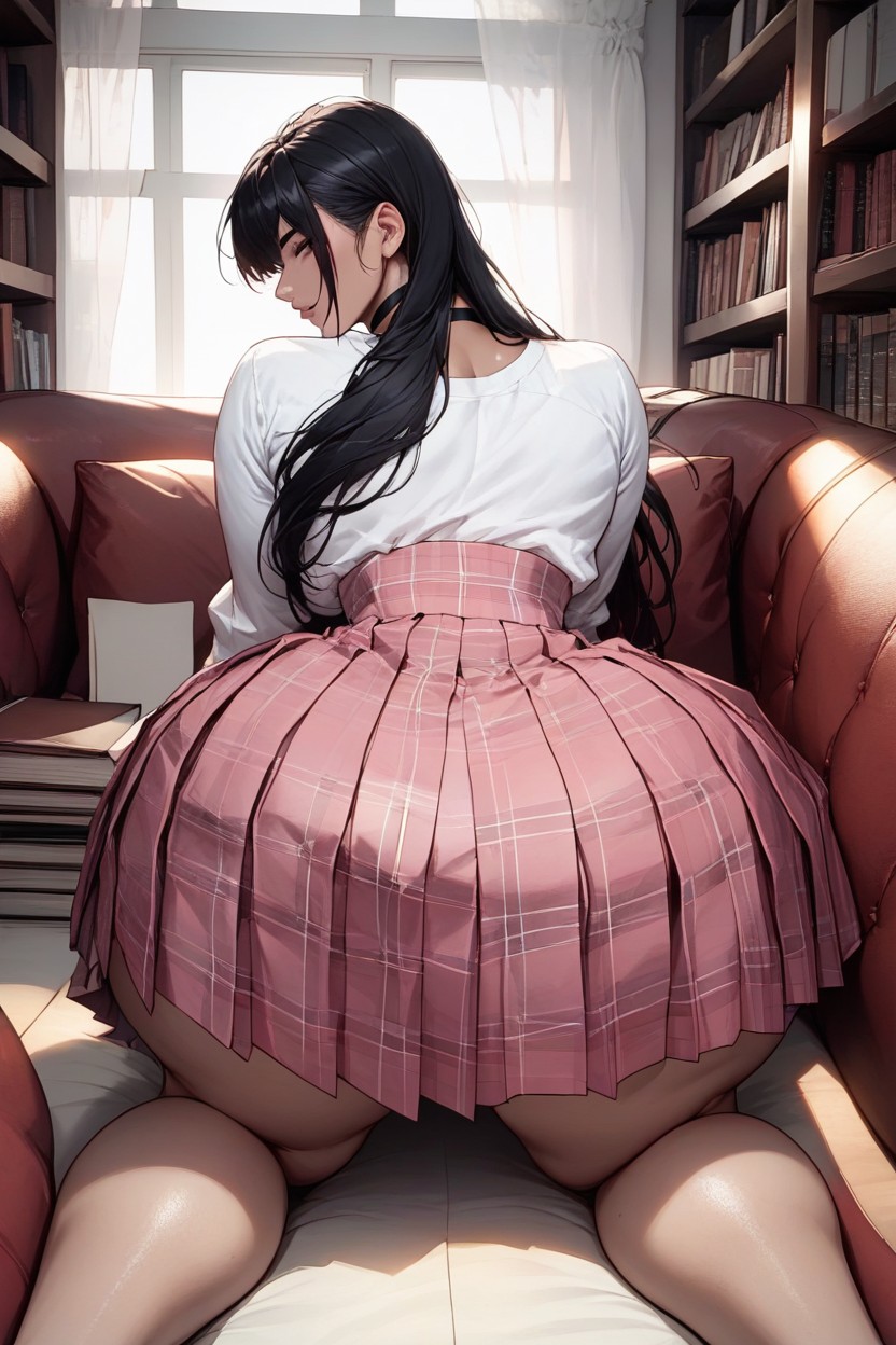 Thick Legs, Black Choker, Perfectly Shaped Nose AI Porn